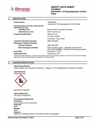 Equimax Safety Data Sheet